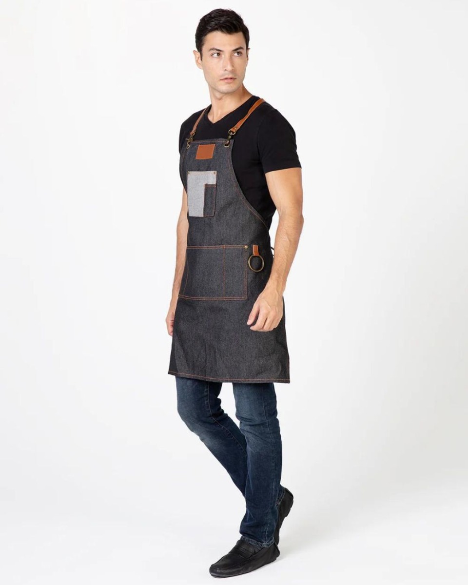 Betty Dain Brooklyn Denim Barber Apron